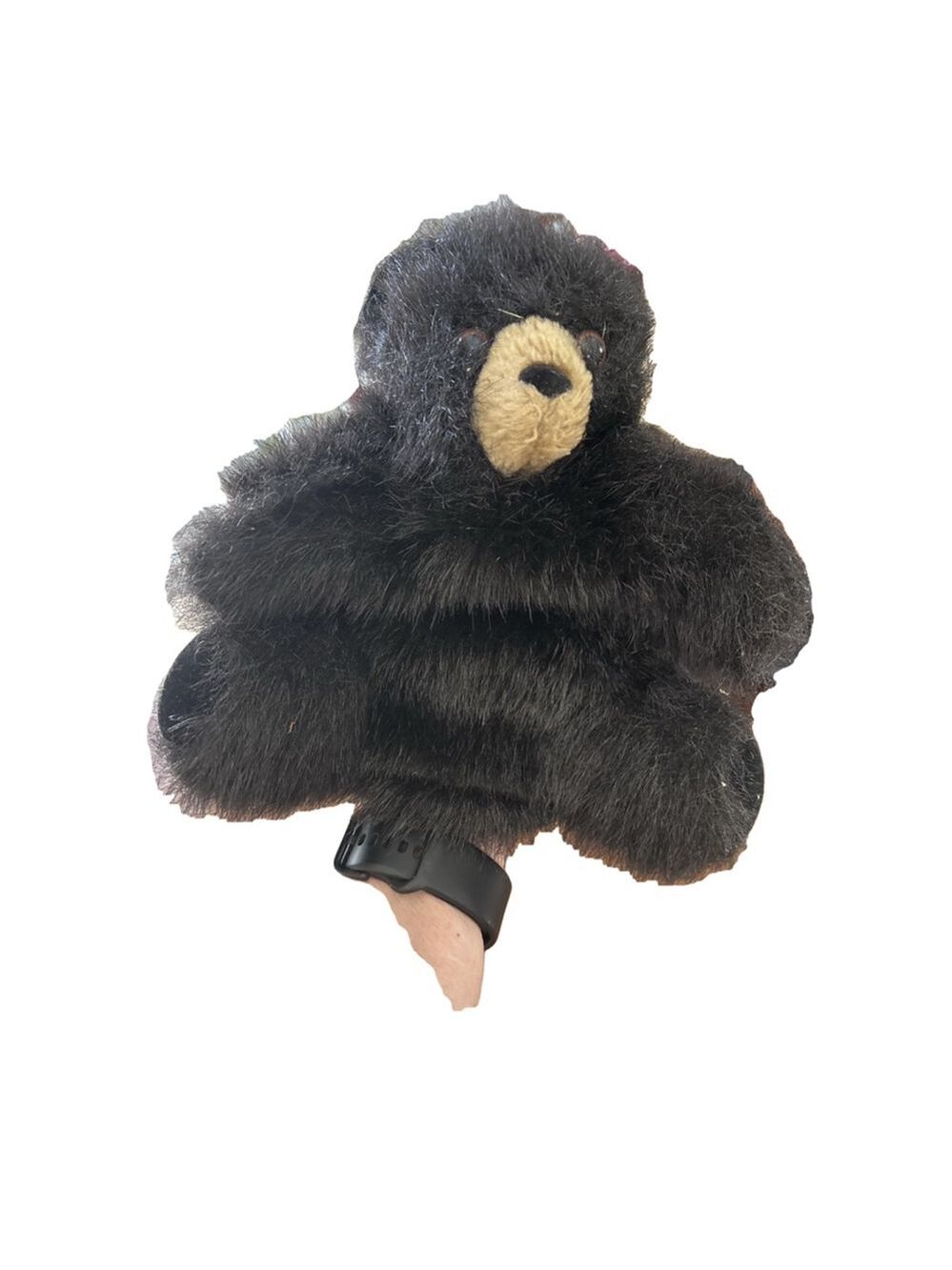 Unisex Folkmanis Puppets Bear Plush - One Size - Black